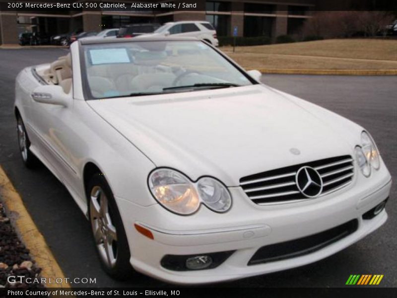 Alabaster White / Sand 2005 Mercedes-Benz CLK 500 Cabriolet