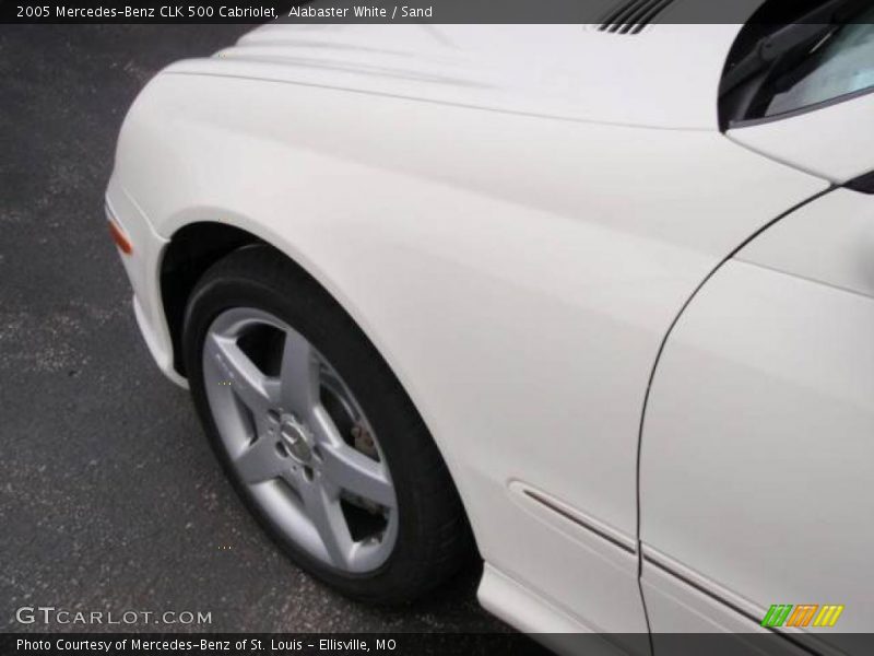 Alabaster White / Sand 2005 Mercedes-Benz CLK 500 Cabriolet