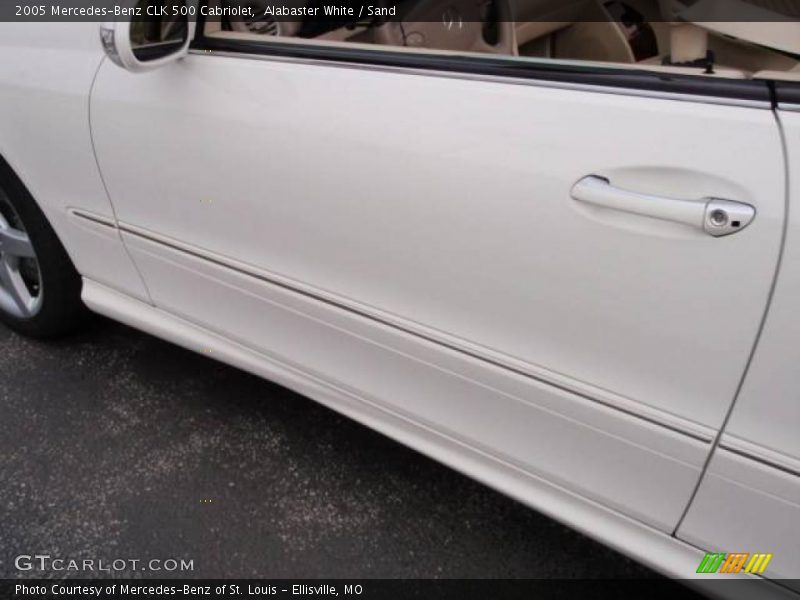 Alabaster White / Sand 2005 Mercedes-Benz CLK 500 Cabriolet