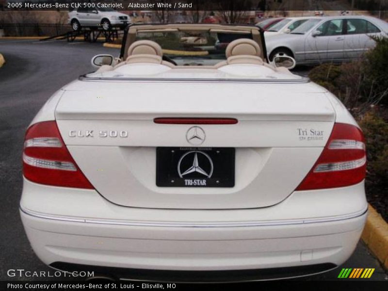 Alabaster White / Sand 2005 Mercedes-Benz CLK 500 Cabriolet