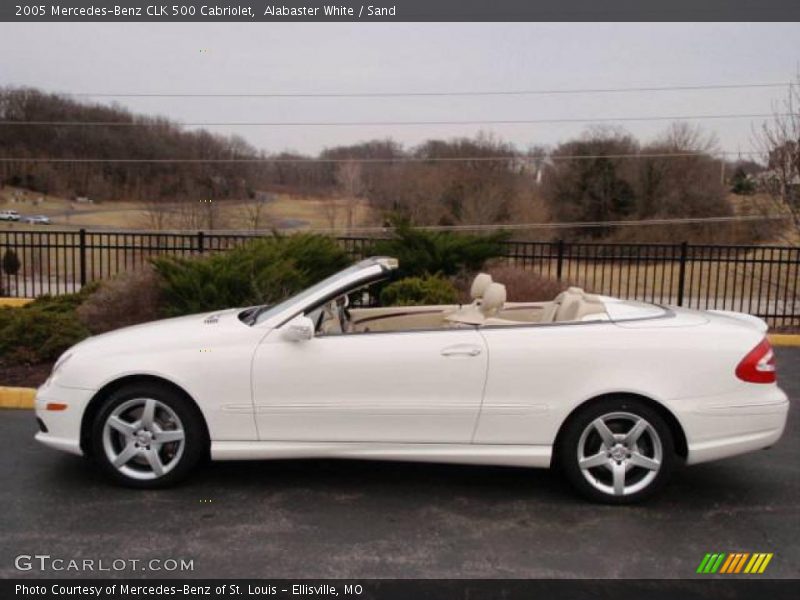 Alabaster White / Sand 2005 Mercedes-Benz CLK 500 Cabriolet
