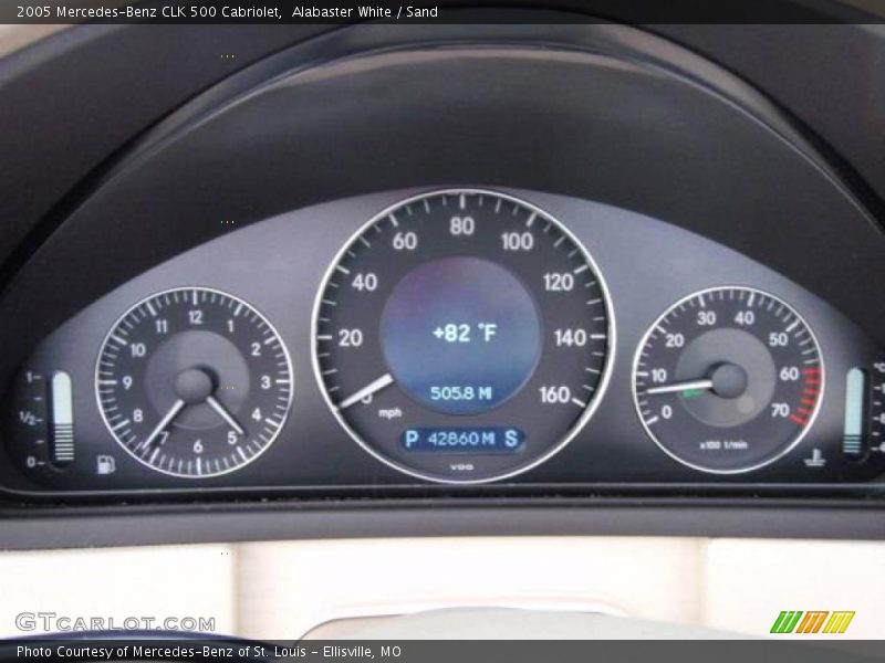 Alabaster White / Sand 2005 Mercedes-Benz CLK 500 Cabriolet