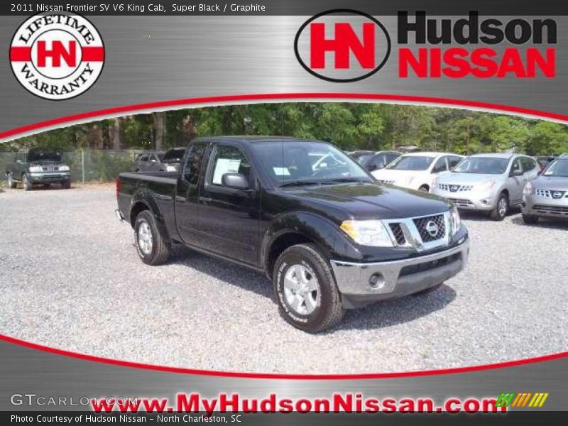 Super Black / Graphite 2011 Nissan Frontier SV V6 King Cab