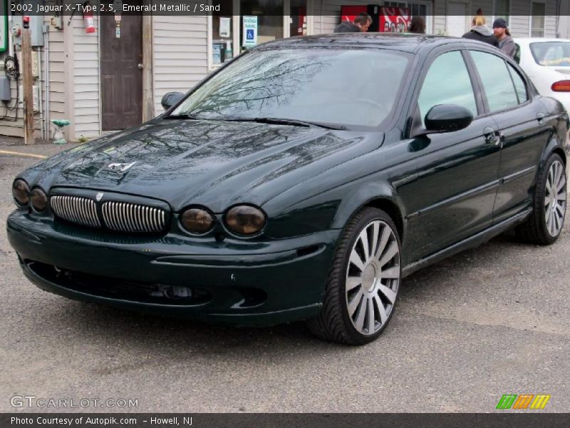Emerald Metallic / Sand 2002 Jaguar X-Type 2.5