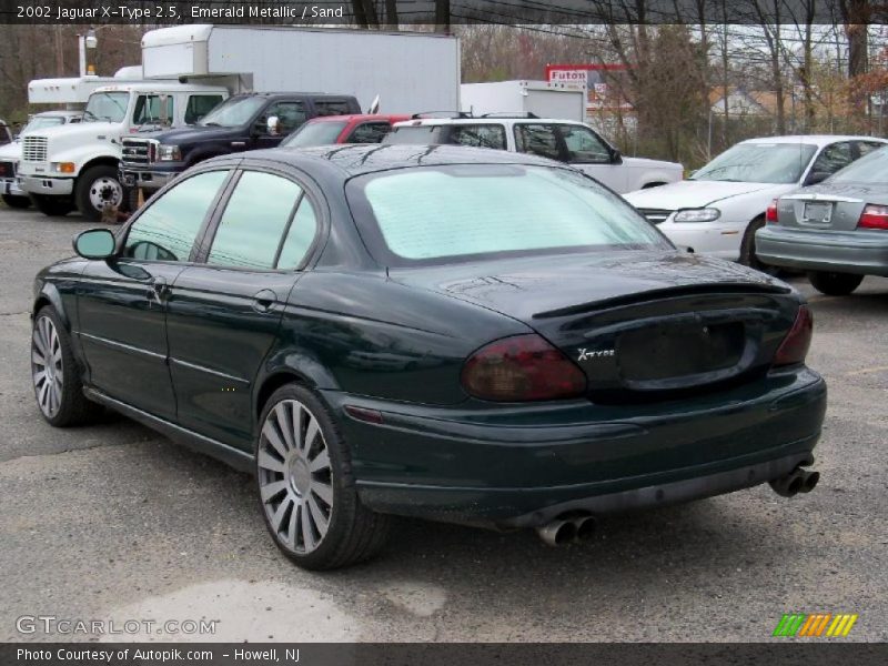 Emerald Metallic / Sand 2002 Jaguar X-Type 2.5