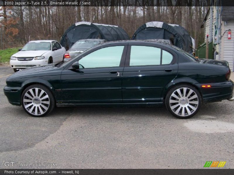Emerald Metallic / Sand 2002 Jaguar X-Type 2.5