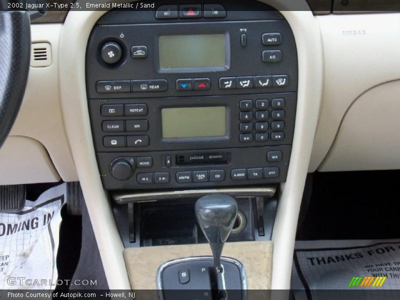 Controls of 2002 X-Type 2.5