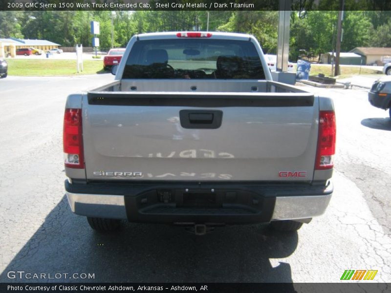 Steel Gray Metallic / Dark Titanium 2009 GMC Sierra 1500 Work Truck Extended Cab