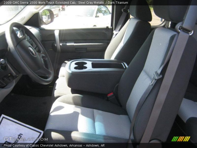 Steel Gray Metallic / Dark Titanium 2009 GMC Sierra 1500 Work Truck Extended Cab