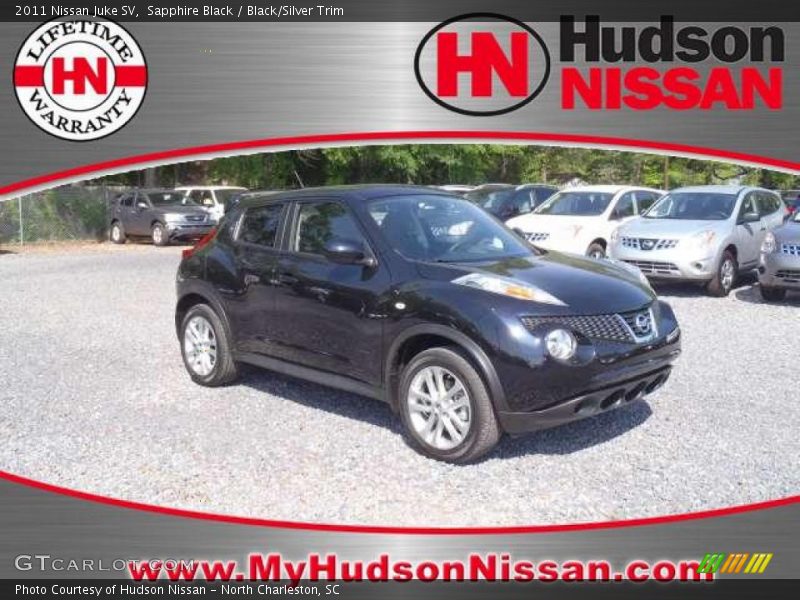 Sapphire Black / Black/Silver Trim 2011 Nissan Juke SV