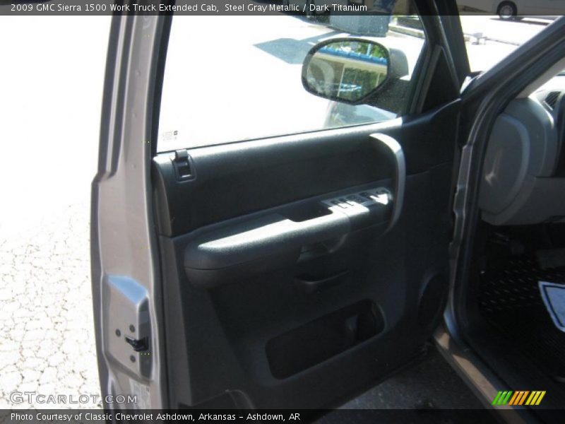 Steel Gray Metallic / Dark Titanium 2009 GMC Sierra 1500 Work Truck Extended Cab