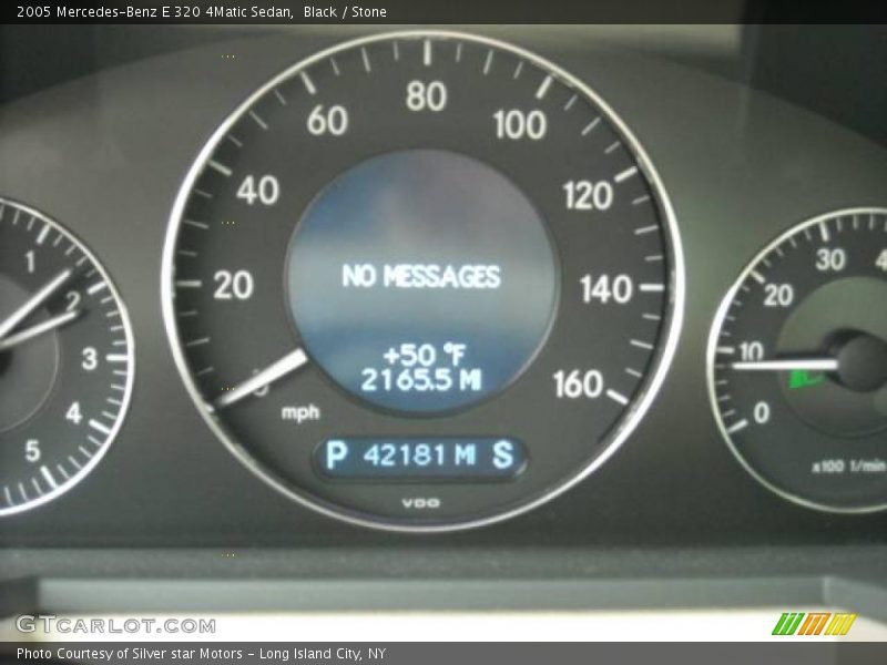Black / Stone 2005 Mercedes-Benz E 320 4Matic Sedan