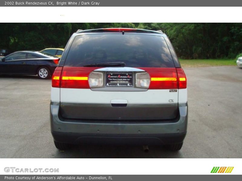 Bright White / Dark Gray 2002 Buick Rendezvous CX