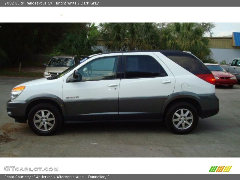 Bright White / Dark Gray 2002 Buick Rendezvous CX