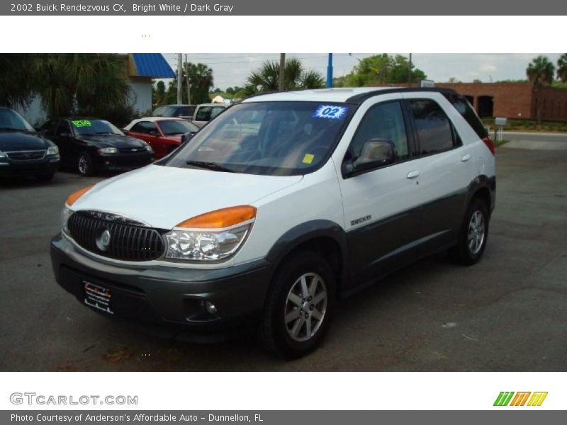 Bright White / Dark Gray 2002 Buick Rendezvous CX