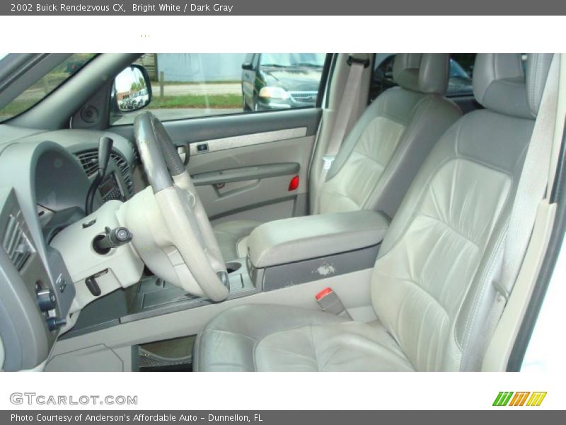 Bright White / Dark Gray 2002 Buick Rendezvous CX