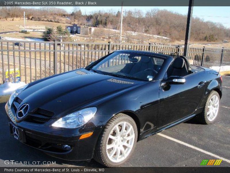 Black / Black 2005 Mercedes-Benz SLK 350 Roadster