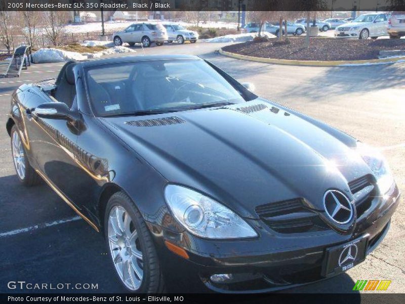 Black / Black 2005 Mercedes-Benz SLK 350 Roadster