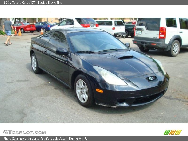 Black / Black/Silver 2001 Toyota Celica GT