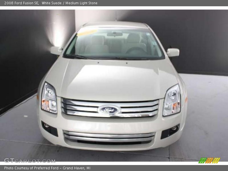 White Suede / Medium Light Stone 2008 Ford Fusion SE