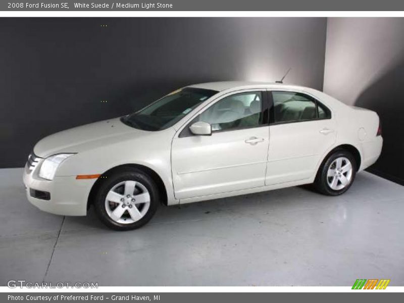 White Suede / Medium Light Stone 2008 Ford Fusion SE