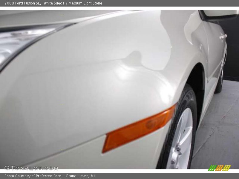 White Suede / Medium Light Stone 2008 Ford Fusion SE