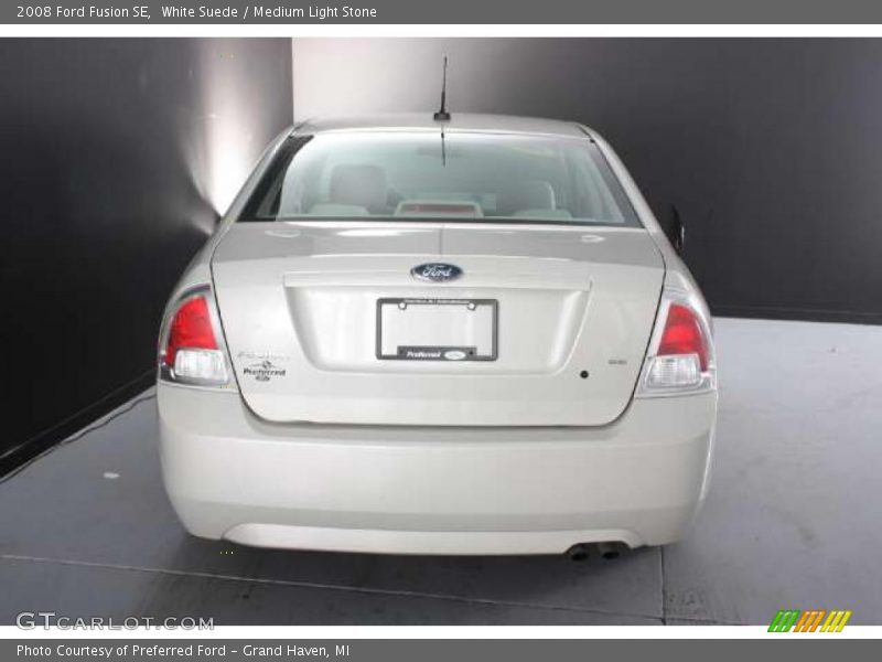 White Suede / Medium Light Stone 2008 Ford Fusion SE