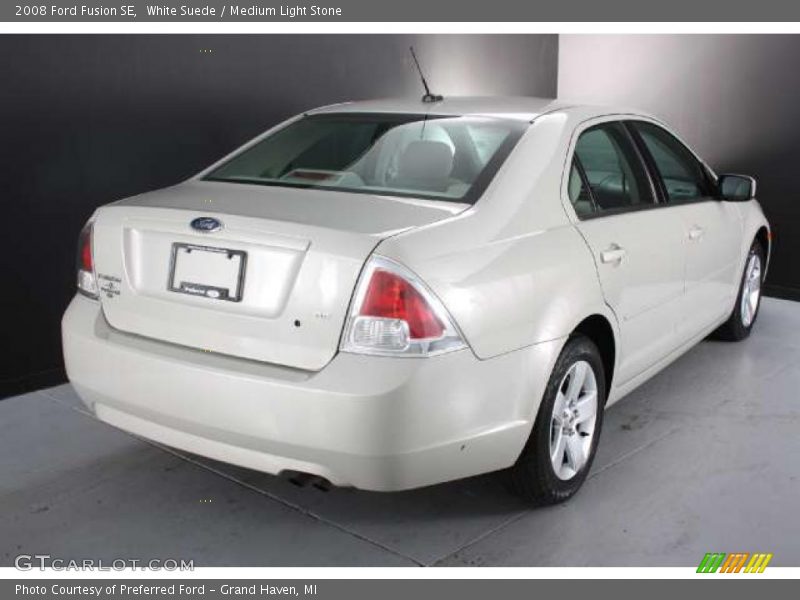 White Suede / Medium Light Stone 2008 Ford Fusion SE