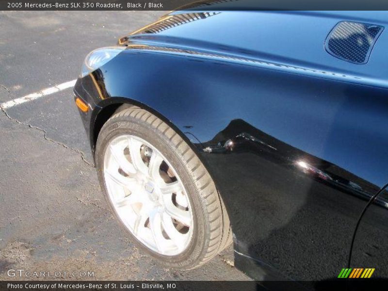 Black / Black 2005 Mercedes-Benz SLK 350 Roadster