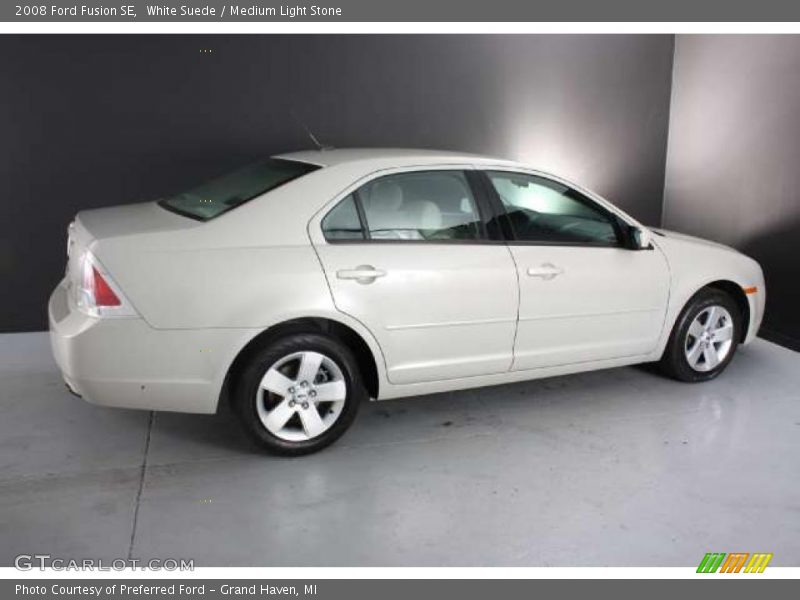 White Suede / Medium Light Stone 2008 Ford Fusion SE