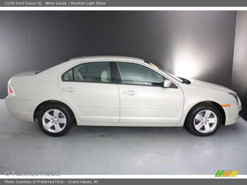 White Suede / Medium Light Stone 2008 Ford Fusion SE