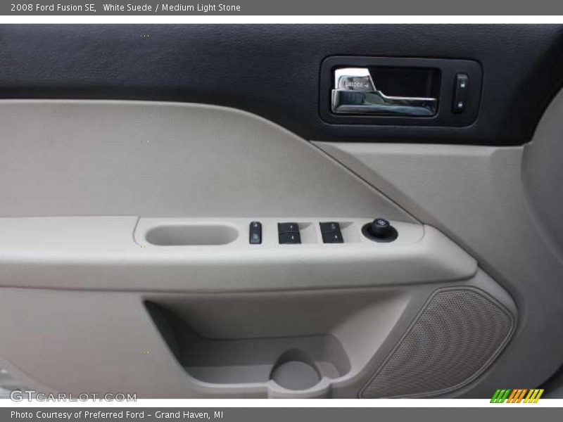White Suede / Medium Light Stone 2008 Ford Fusion SE