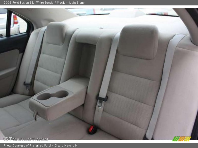 White Suede / Medium Light Stone 2008 Ford Fusion SE