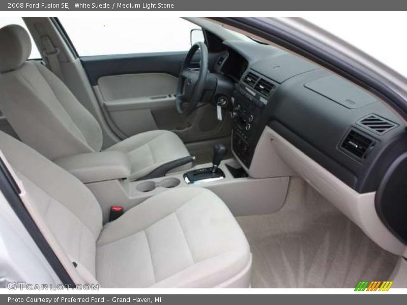 White Suede / Medium Light Stone 2008 Ford Fusion SE