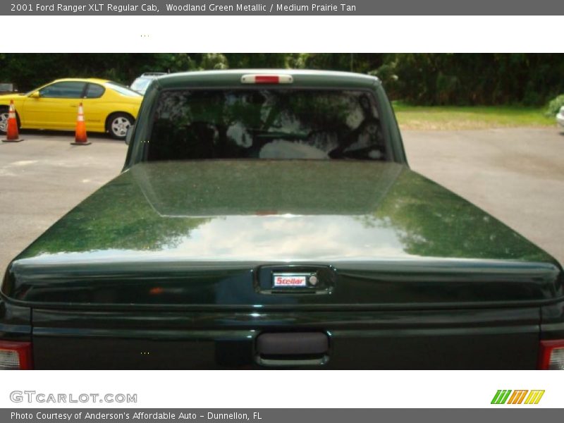 Woodland Green Metallic / Medium Prairie Tan 2001 Ford Ranger XLT Regular Cab