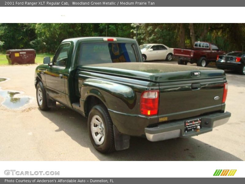 Woodland Green Metallic / Medium Prairie Tan 2001 Ford Ranger XLT Regular Cab
