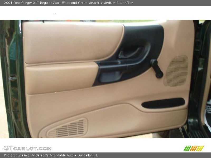 Woodland Green Metallic / Medium Prairie Tan 2001 Ford Ranger XLT Regular Cab