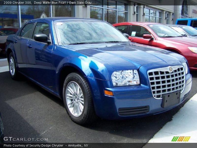 Deep Water Blue Pearl / Dark Slate Gray 2009 Chrysler 300