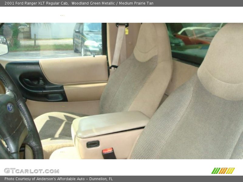 Woodland Green Metallic / Medium Prairie Tan 2001 Ford Ranger XLT Regular Cab