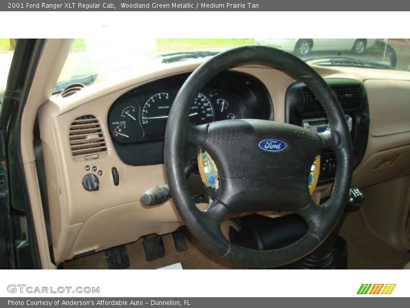 Woodland Green Metallic / Medium Prairie Tan 2001 Ford Ranger XLT Regular Cab