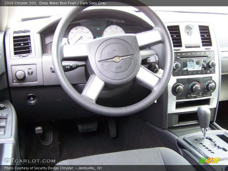 Deep Water Blue Pearl / Dark Slate Gray 2009 Chrysler 300