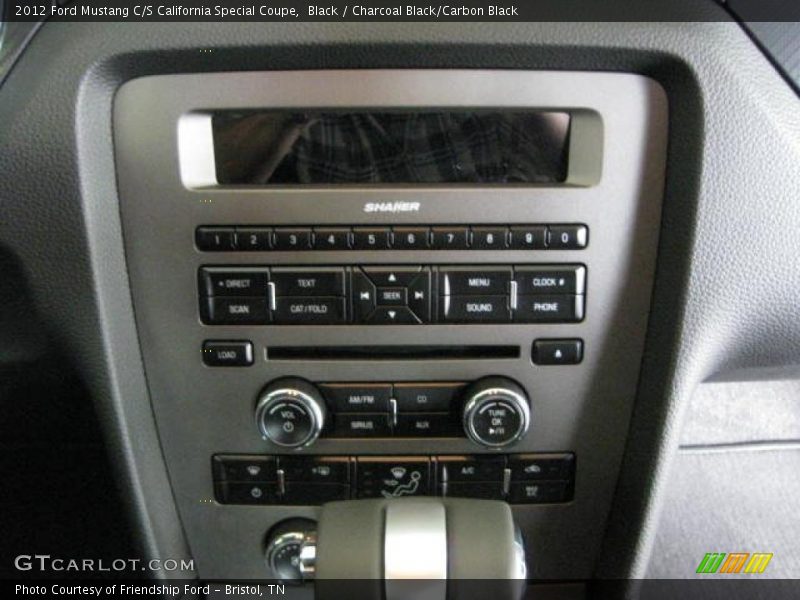 Controls of 2012 Mustang C/S California Special Coupe