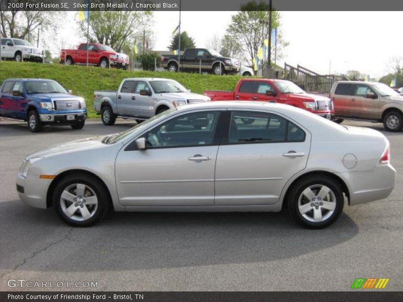 Silver Birch Metallic / Charcoal Black 2008 Ford Fusion SE