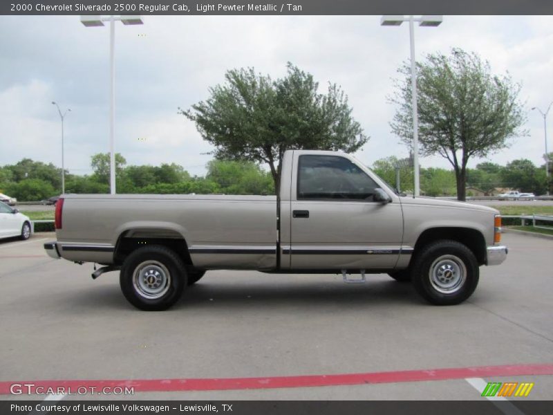 Light Pewter Metallic / Tan 2000 Chevrolet Silverado 2500 Regular Cab