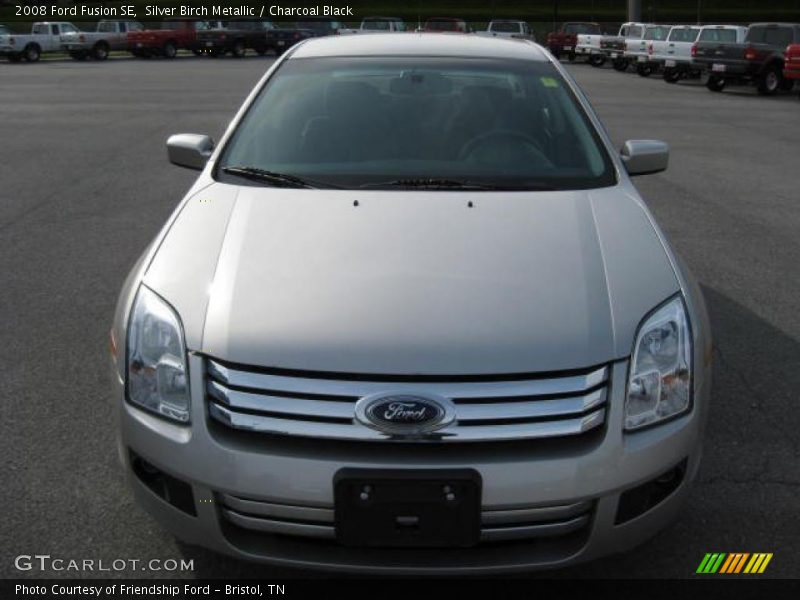 Silver Birch Metallic / Charcoal Black 2008 Ford Fusion SE