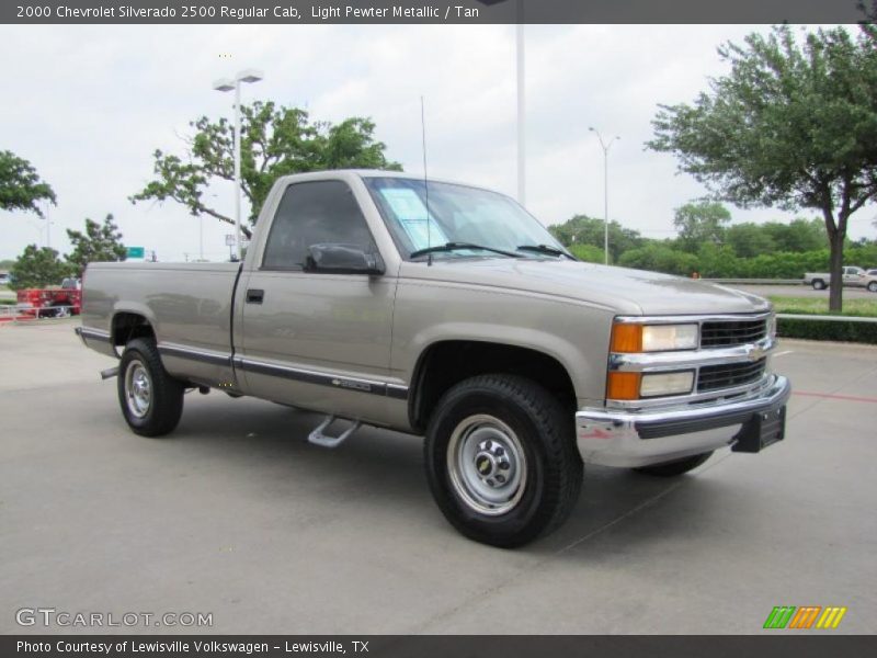 Light Pewter Metallic / Tan 2000 Chevrolet Silverado 2500 Regular Cab