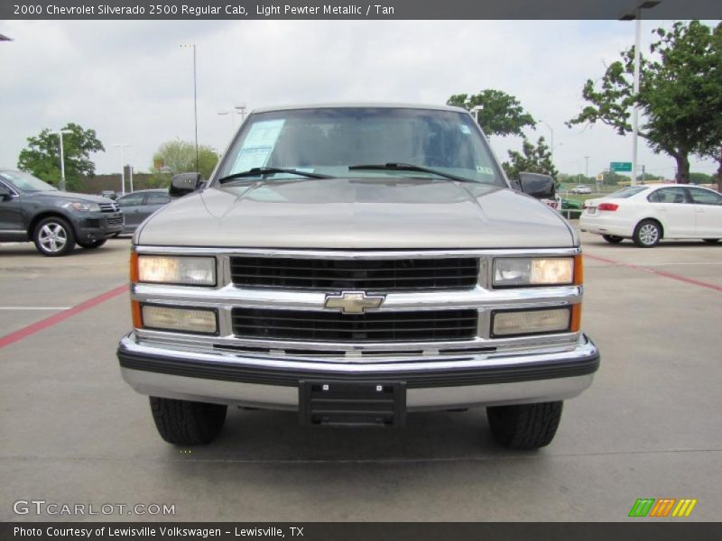Light Pewter Metallic / Tan 2000 Chevrolet Silverado 2500 Regular Cab