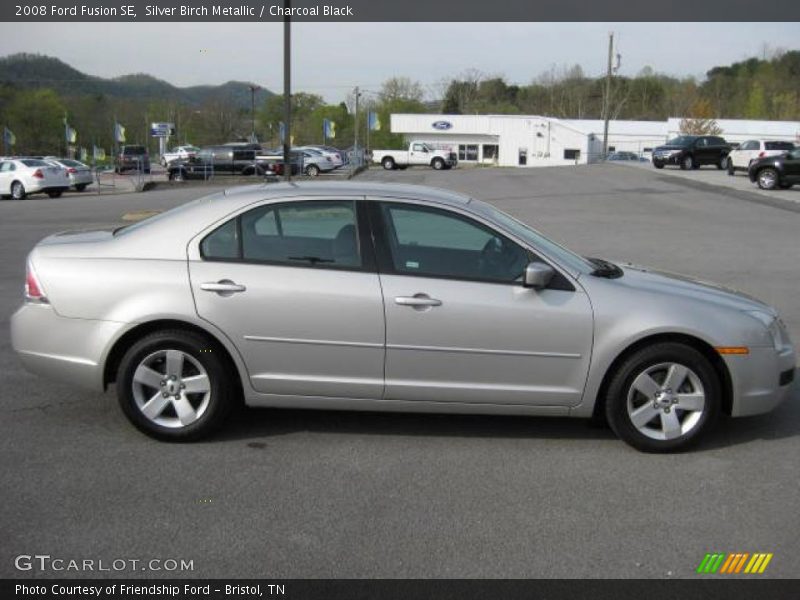 Silver Birch Metallic / Charcoal Black 2008 Ford Fusion SE