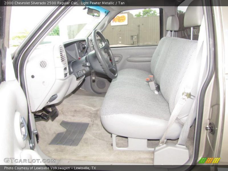 Light Pewter Metallic / Tan 2000 Chevrolet Silverado 2500 Regular Cab
