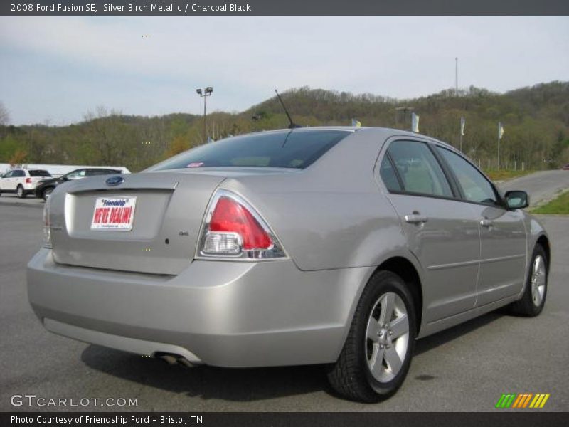 Silver Birch Metallic / Charcoal Black 2008 Ford Fusion SE